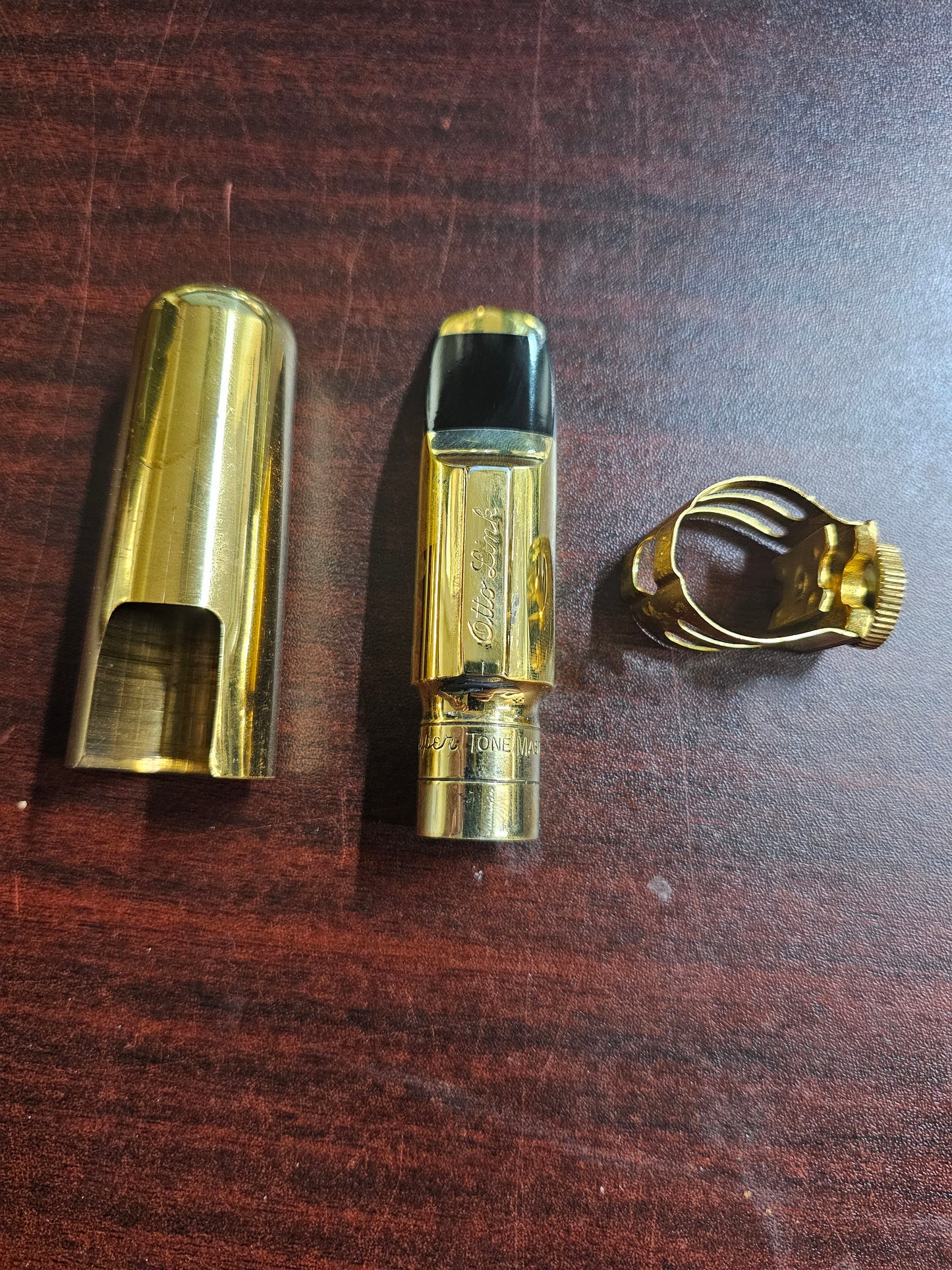 Otto Link Gold Plated Alto Sax Mouthpiece #9* - Old Inventory