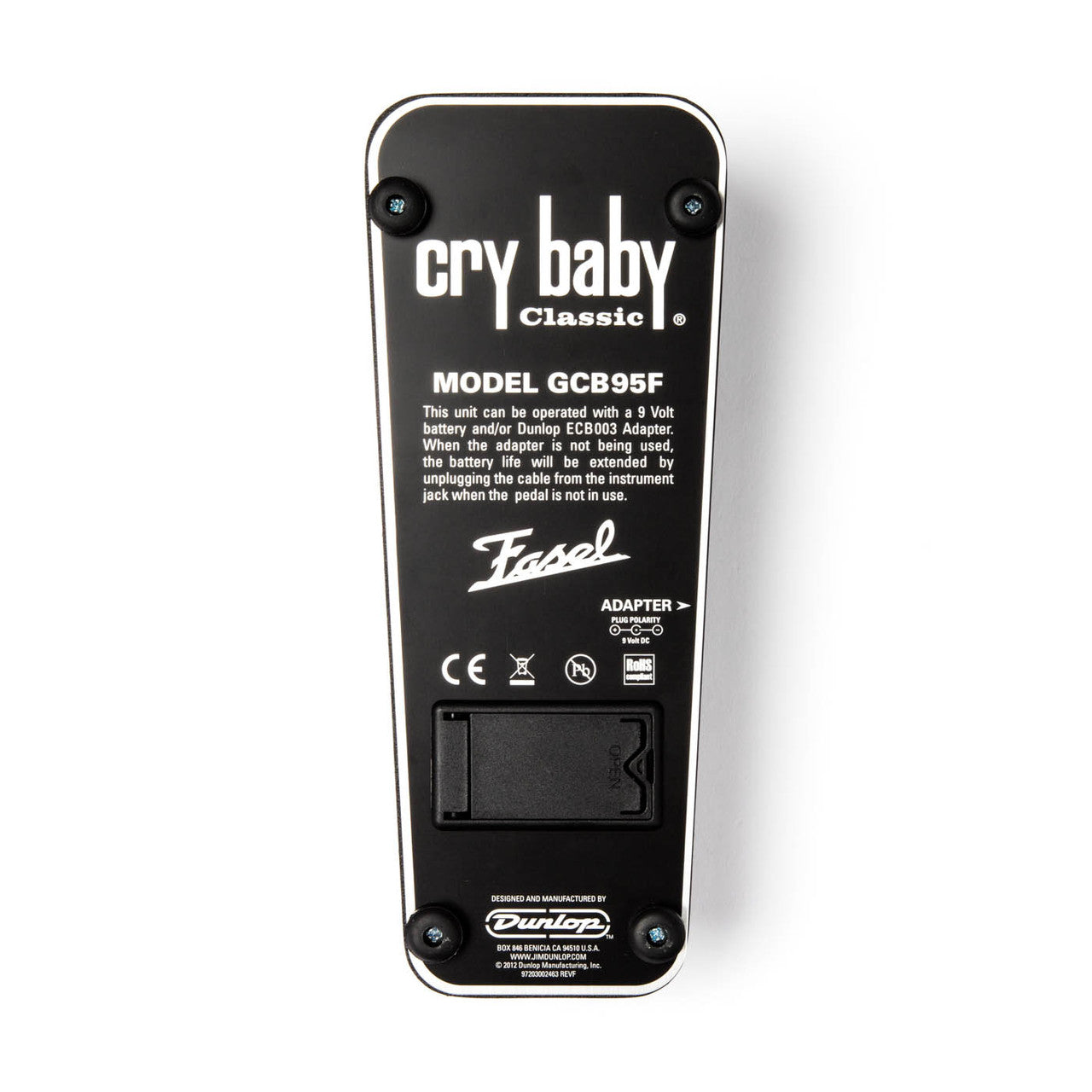 DUNLOP CRY BABY® CLASSIC WAH PEDAL - GCB95F