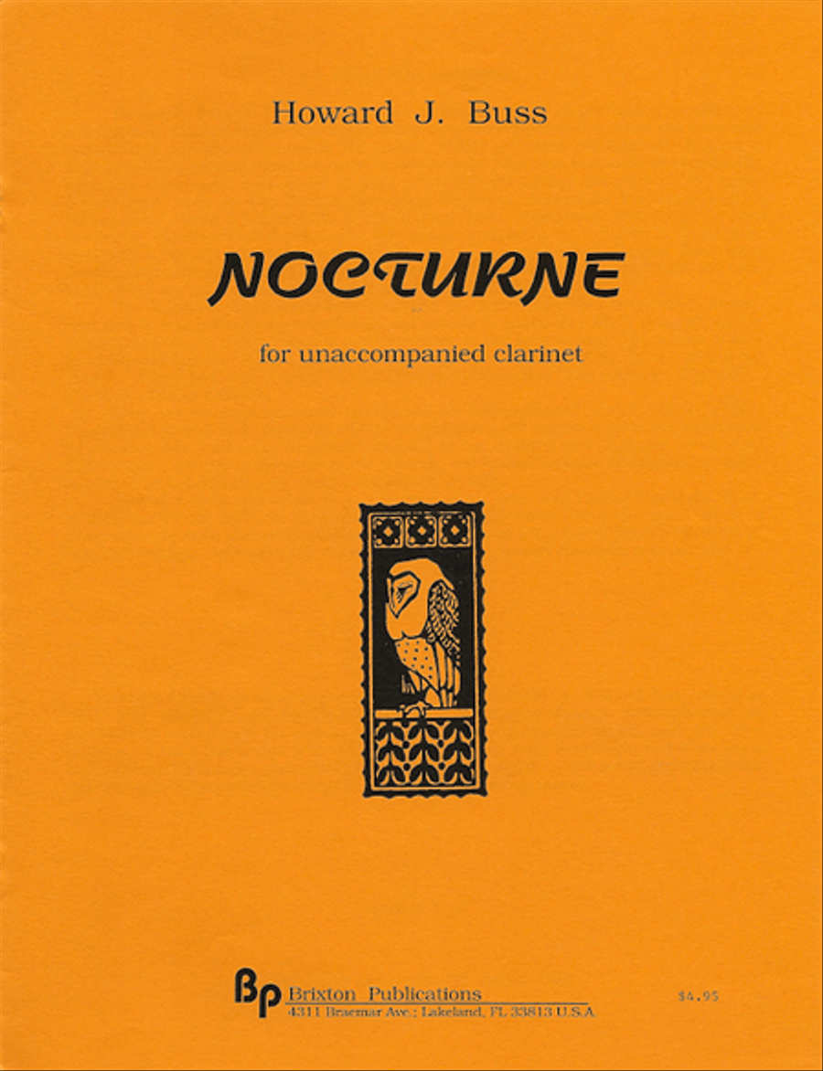 BRIXTON BOOK- NOCTURNE - SOLO FOR CLARINET
