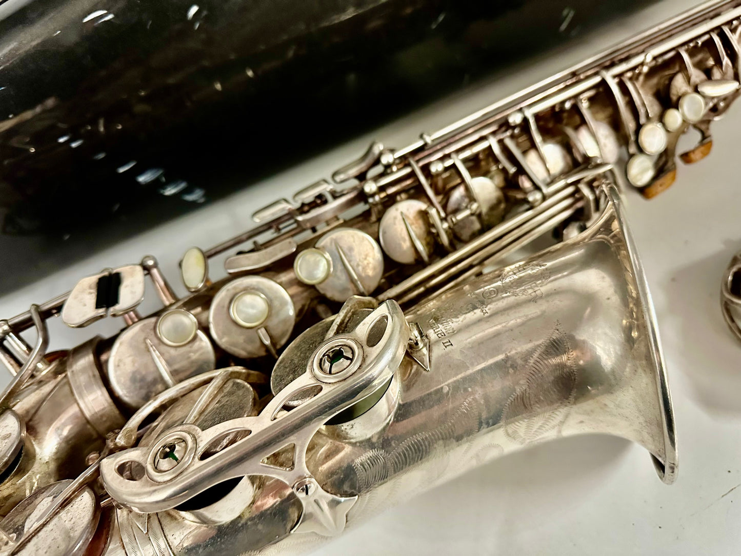 Used Selmer Paris Series II Alto Saxophone with Silver Plated Finish