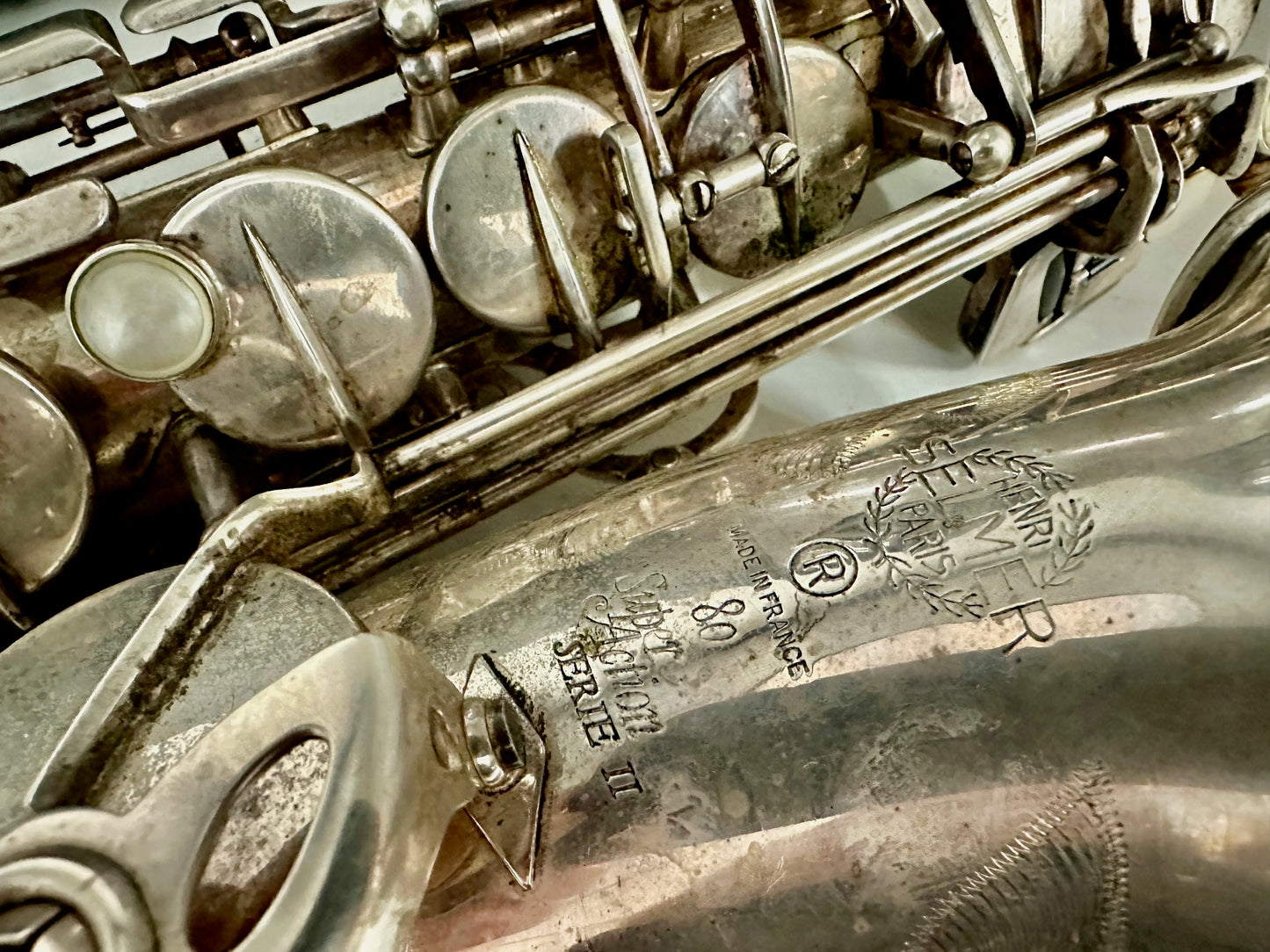 Used Selmer Paris Series II Alto Saxophone with Silver Plated Finish