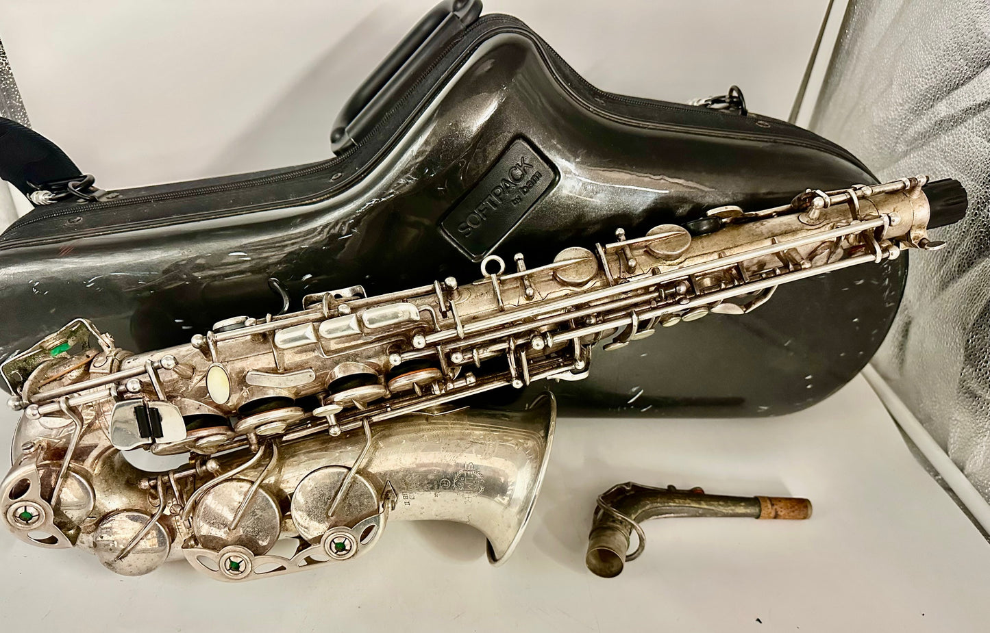 Used Selmer Paris Series II Alto Saxophone with Silver Plated Finish