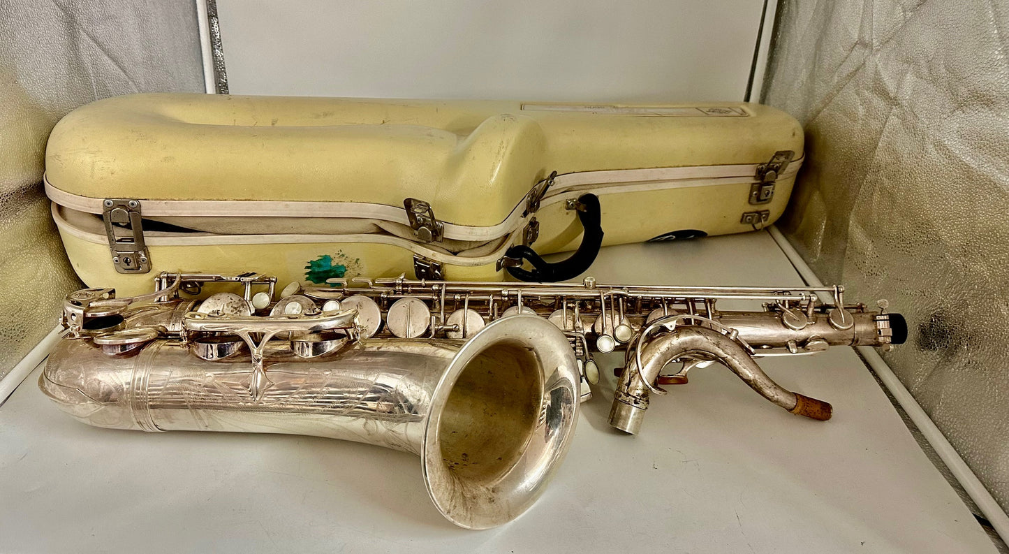 Used Selmer Paris Tenor Saxophone Series II Silver Plated Finish