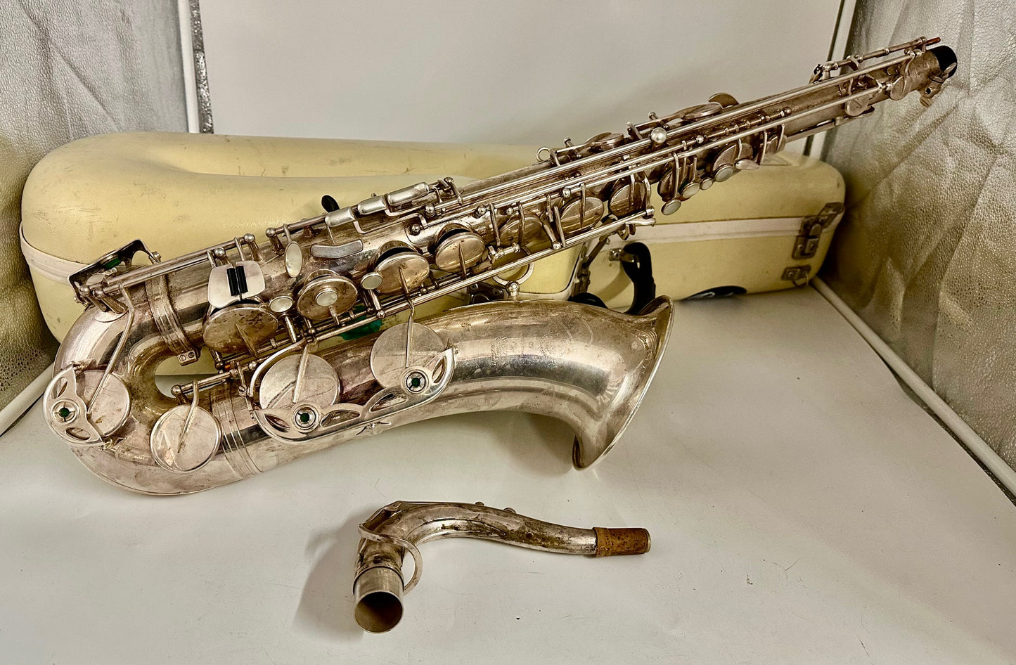 Used Selmer Paris Tenor Saxophone Series II Silver Plated Finish
