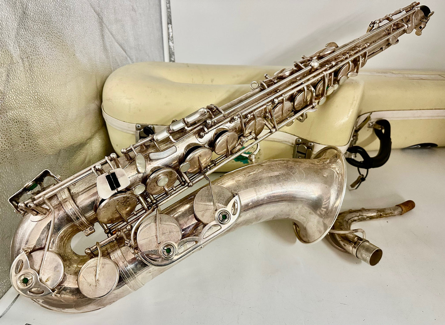 Used Selmer Paris Tenor Saxophone Series II Silver Plated Finish