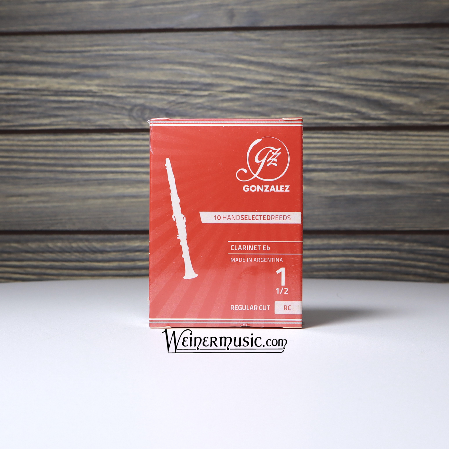 Gonzalez Bb Clarinet "RC" Regular Cut Reeds 10 - Strength 1.5 B-STOCK