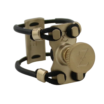 Zac ZL-1116X Brass Metal Ligature X-Grip - For Alto Sax Ebonite Mouthpiece, Medium Size