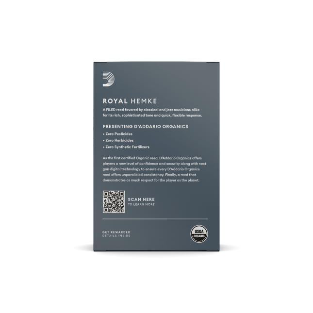 Royal Hemke Organic Soprano Saxophone Reeds Strength 2.5 10-Pack