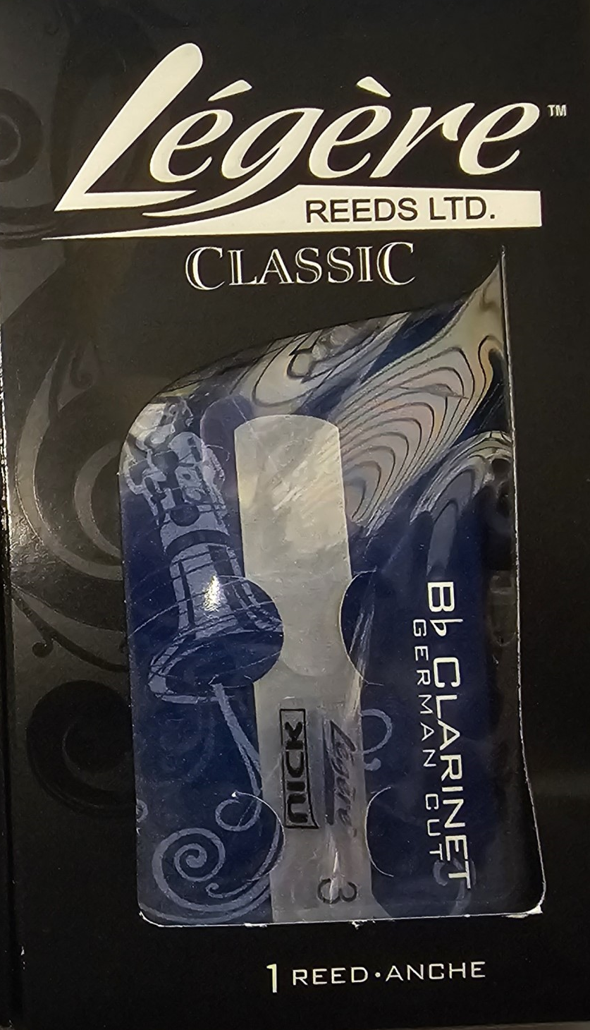 Legere Classic German Clarinet Reeds - Original Packaging