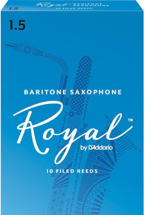 Royal by D'Addario Baritone Saxophone Reeds Filed - 10 Per Box