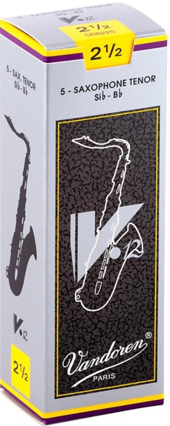 Vandoren Tenor Saxophone V12 Reeds - 5 Per Box