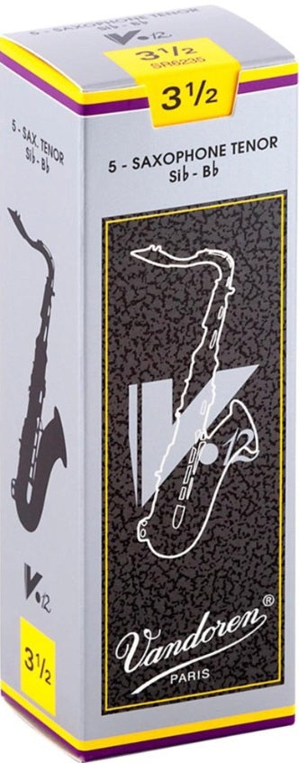 Vandoren Tenor Saxophone V12 Reeds - 5 Per Box