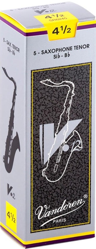 Vandoren Tenor Saxophone V12 Reeds - 5 Per Box