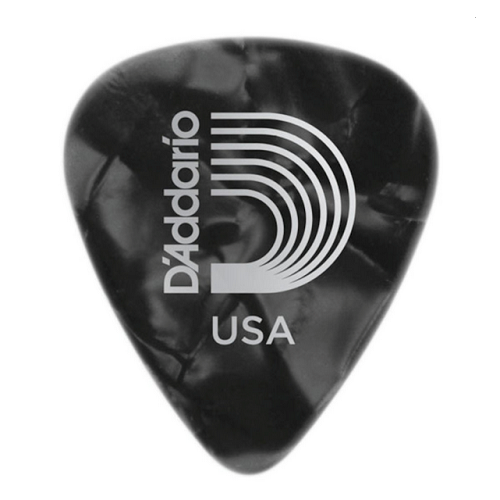 D'Addario Planet Waves Black Pearl Celluloid Guitar Picks - 10 Packs