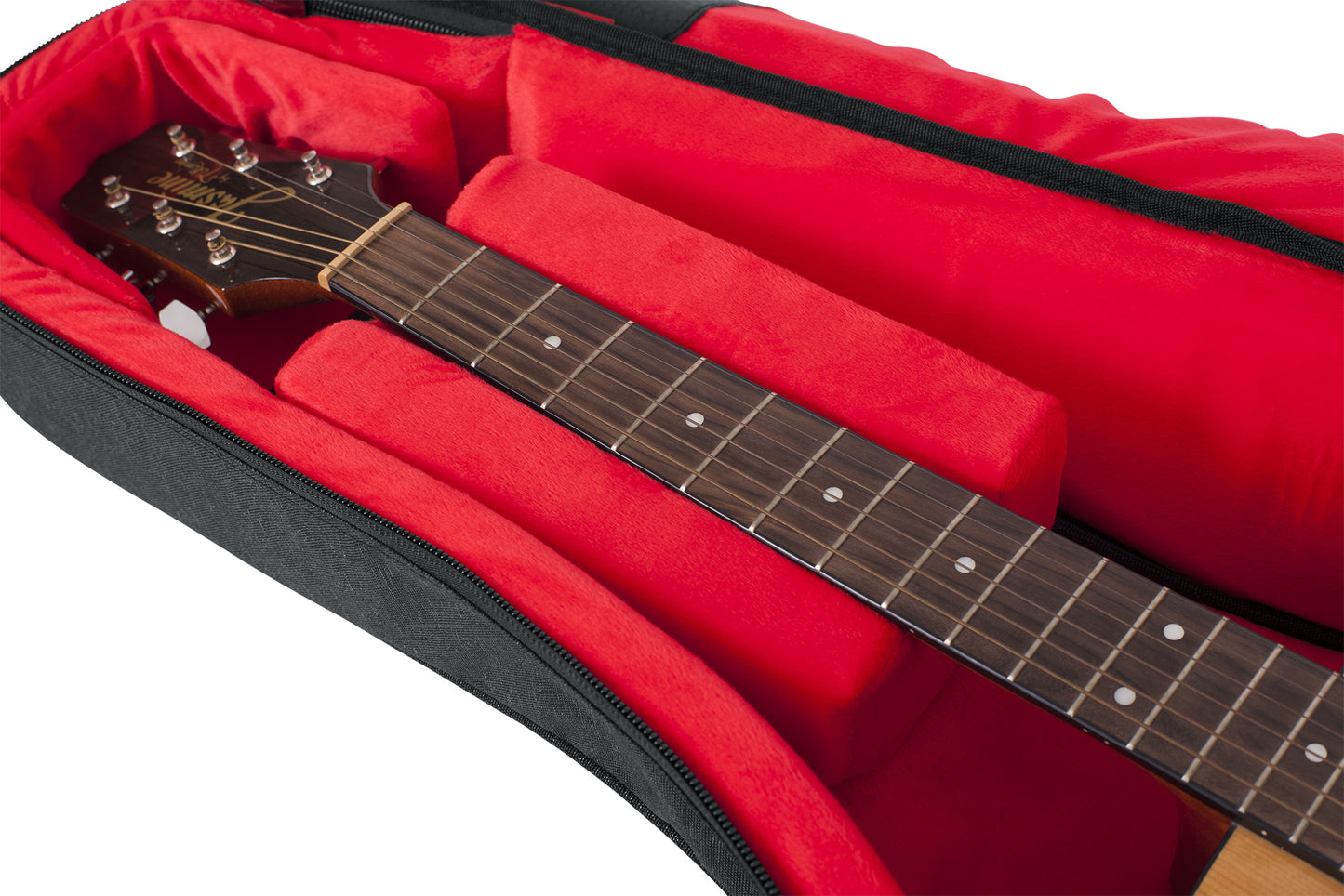 Gator Transit Series Acoustic Guitar Gig Bag- Charcoal Exterior - GT-ACOUSTIC