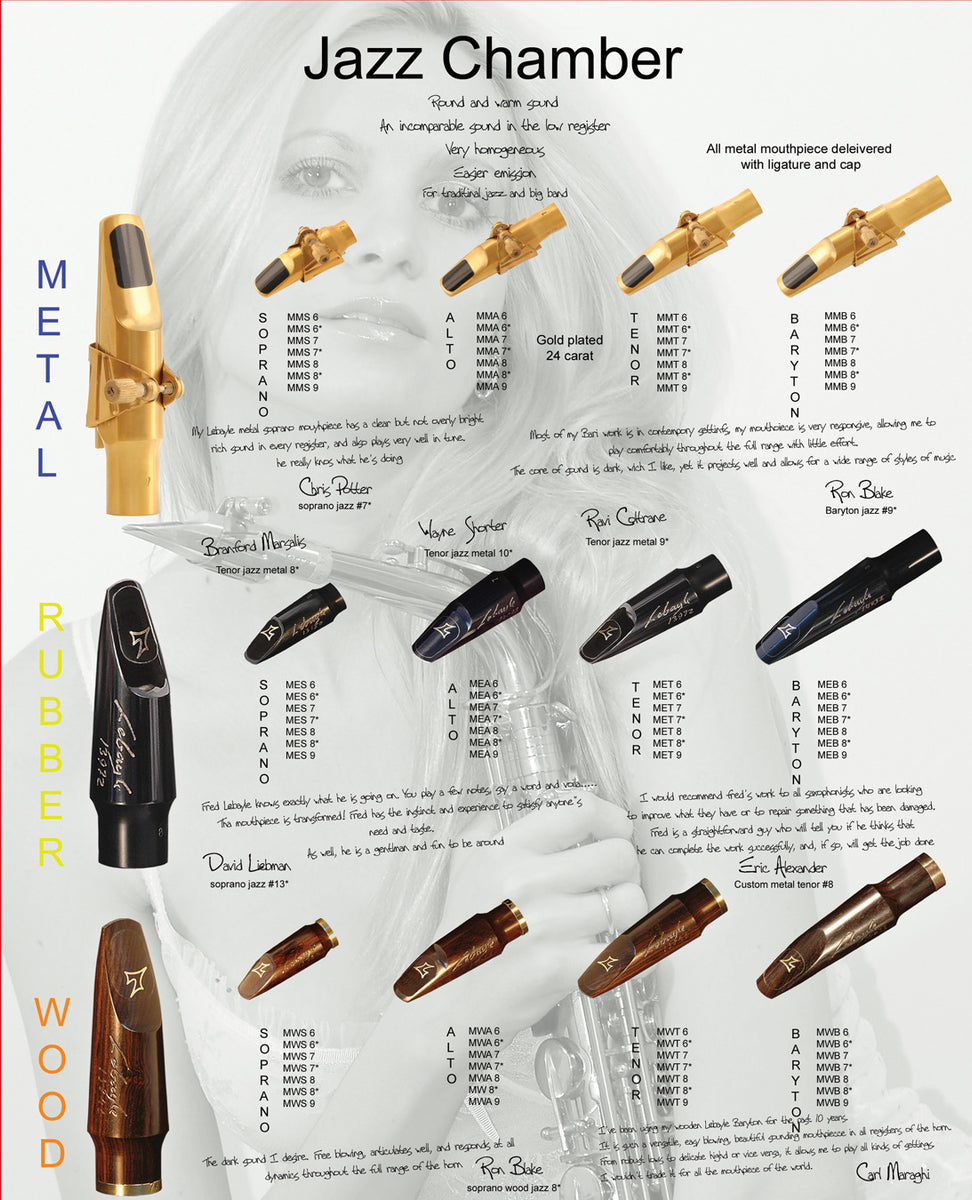 Lebayle Jazz Chamber Tenor Sax Metal Mouthpiece Weinermusic