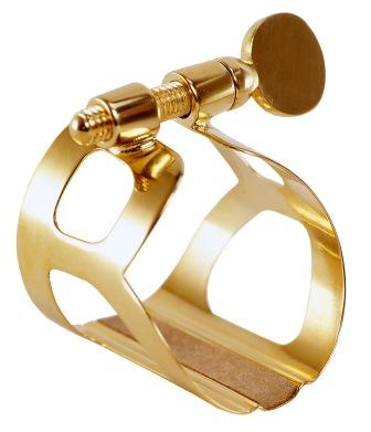 BG France Tradition Gold Plated Bb Clarinet Ligature and Cap - L3