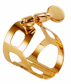 BG France Tradition Gold Lacquered Bari Sax Ligature Model L60