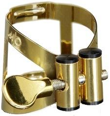 M/O Vandoren Ligature & Cap for V16 Bari Sax Mouthpiece - Gilded Brass LC590DP