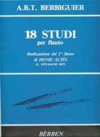 18 Studi by Benoit Tranquille Berbiguier, Arranged by Henry Altes - 524-03732