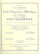 JEAN JEAN ETUDES PROGRESSIVES FOR CLARINET - 524-01444