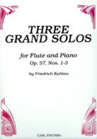 Kuhlau Three Grand Solos for Flute and Piano - CU2098