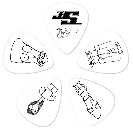 D'addario Planet Waves Black Joe Satriani Guitar Picks - 10 Pack