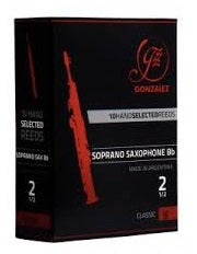 Gonzalez Classic Soprano Saxophone Reeds - 10 Per Box