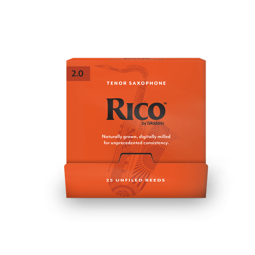 Rico by D'addario Tenor Saxophone Reeds - Individually-Sealed, 25-Pack