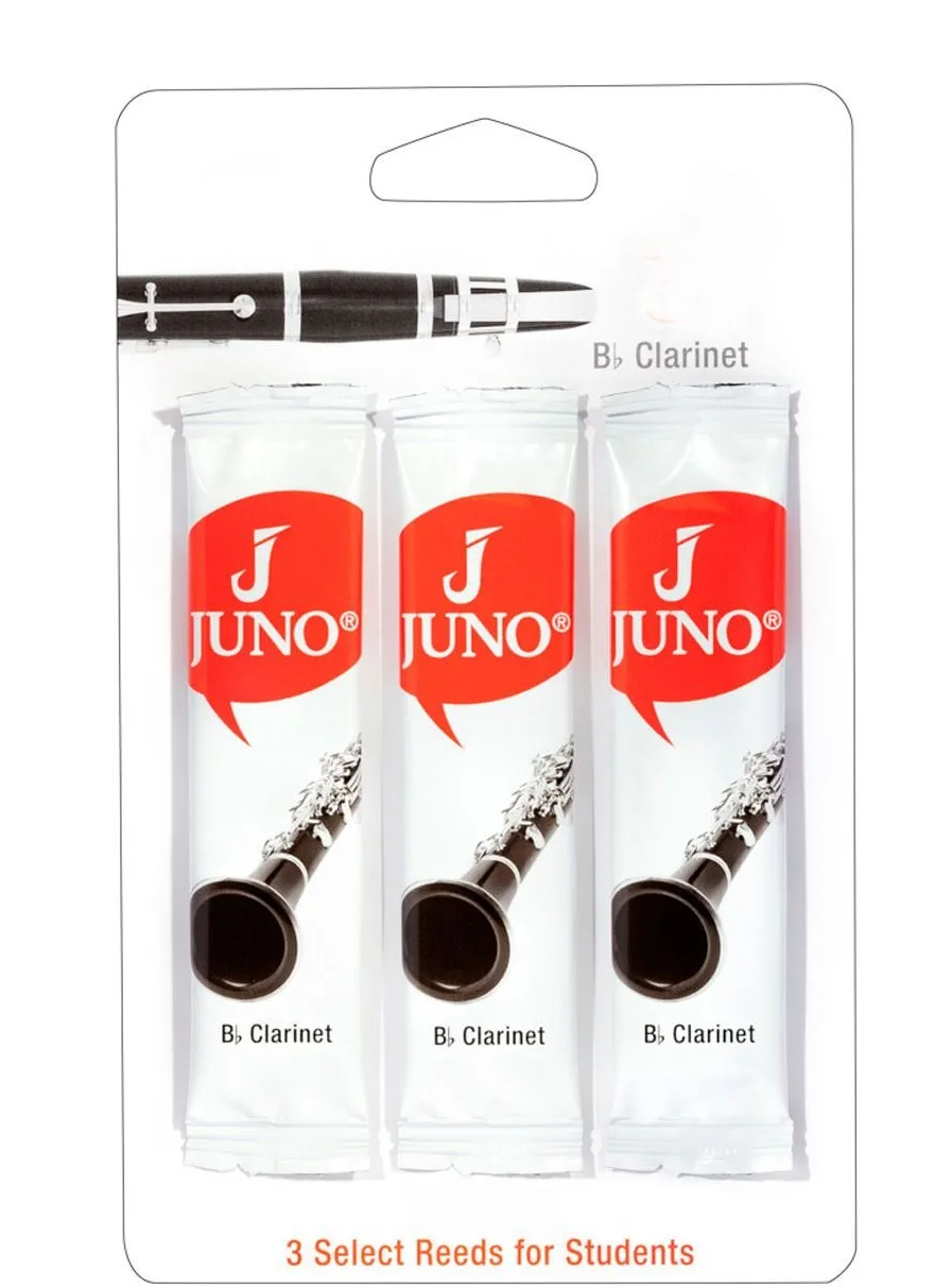 Vandoren Juno Bb Clarinet Reeds - 3 Reed Card