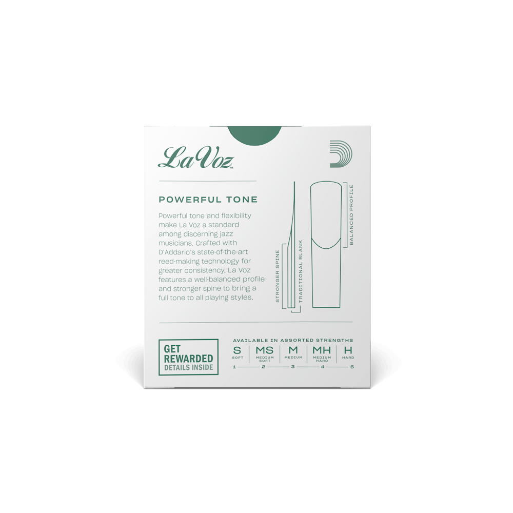La Voz Soprano Saxophone Reeds -10 Per Box
