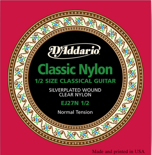 D'Addario Stydent Nylon FRACTIONAL, 1/2 Scale, Normal Tension Classical Guitar Strings