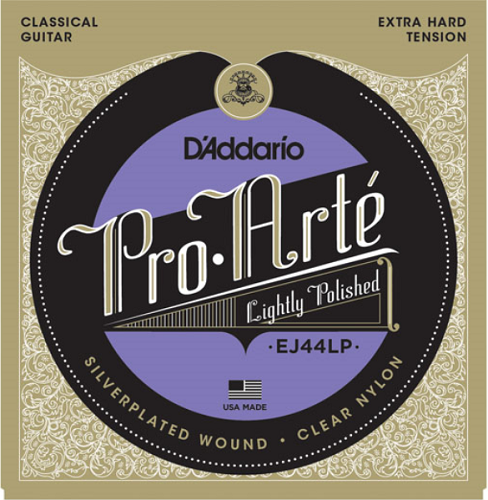 D'Addario Pro-Arte Lightly Polished Composite , Extra-Hard Tension Classical Guitar Strings - EJ44LP