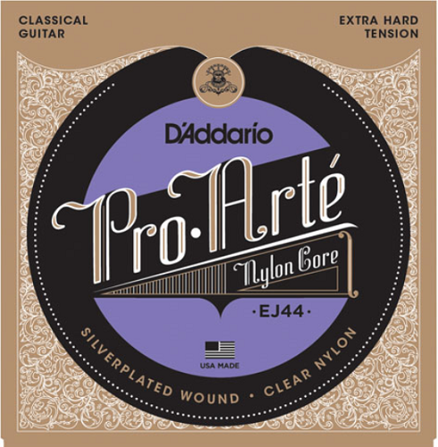 D'Addario Pro-Arte Nylon, Extra Hard Tension Classical Guitar Strings - EJ44
