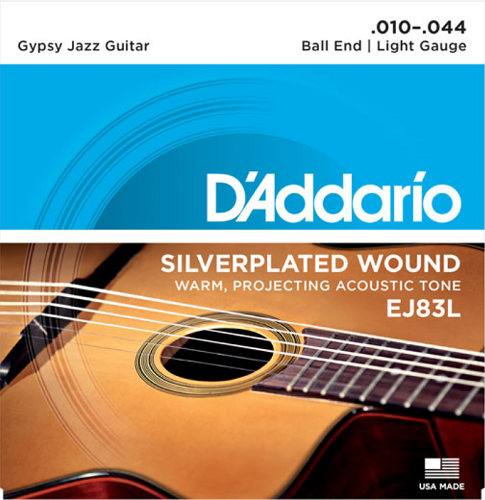 D'Addario Ball END, Light, 10-44 GYPSY Jazz Guitar Strings