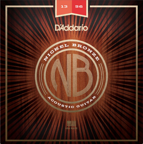 D'Addario Nickel Bronze, Medium, 13-56 Acoustic Guitar Strings