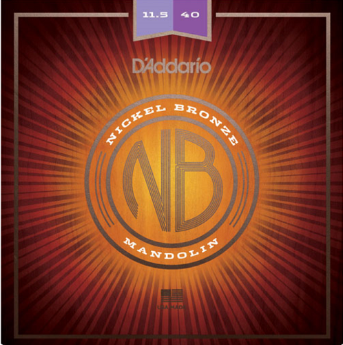 D'Addario Nickel Bronze, Custom Medium, 11.5-40 Mandolin Strings