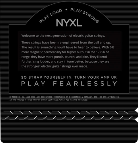 D'Addario Nickel Wound, Extra Heavy, 12-60 Electric Guitar Strings