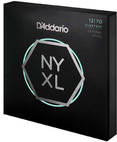 D'Addario Nickel Wound, Pedal STEEL, Custom Medium, 12-70 Electric Guitar Strings
