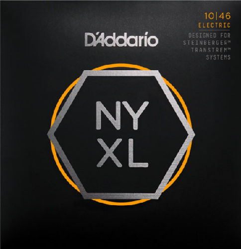 D'Addario NYXL Nickel Wound, Regular Light, Double Ball END, 10-46 Electric Guitar Strings