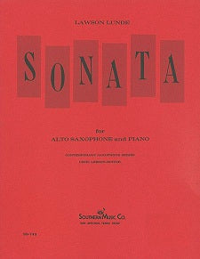 SONATA NO. 1 FOR ALTO SAX & PIANO By: LAWSON LUNDE - SS743