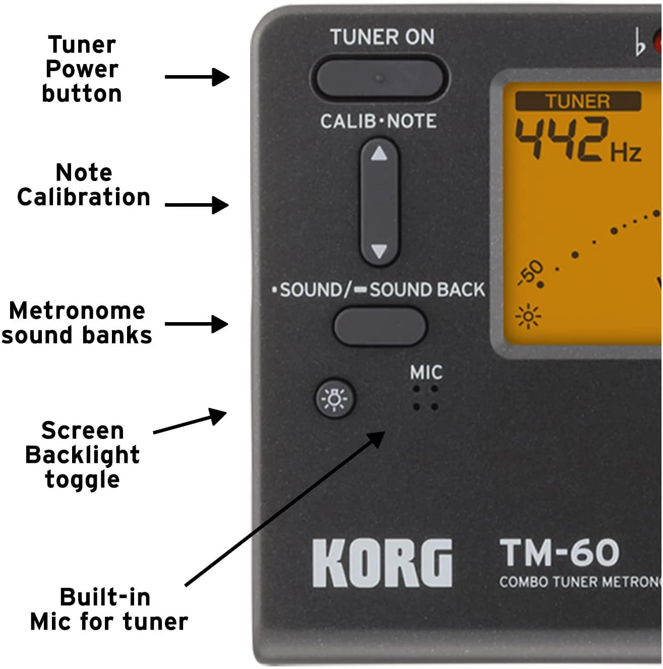 Korg TM-60 Tuner Metronome Combo