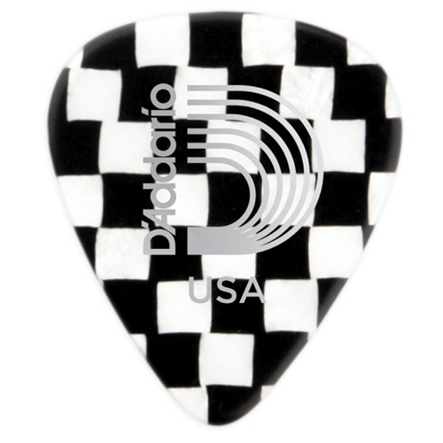 D'Addario Planet Waves Checkerboard Celluloid Guitar Pick 100 Pack