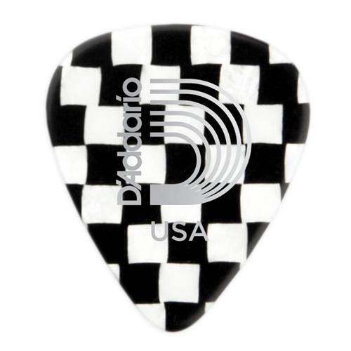 D'Addario Planet Waves Guitar Checkerboard Celluloid Picks - 10 Pack
