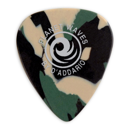 D'Addario Planet Waves Camouflage Celluloid Guitar Picks - 10 Pk