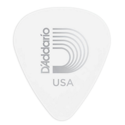 D'Addario Planet Waves White-Color Celluloid Guitar Picks 10 Picks