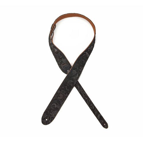 D'Addario Planet Waves Embossed Western Suede Leather Guitar Strap