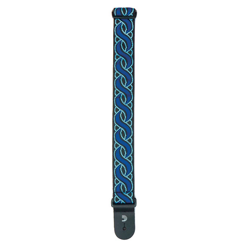 D'Addario Planet Waves Blue Twist Guitar Strap