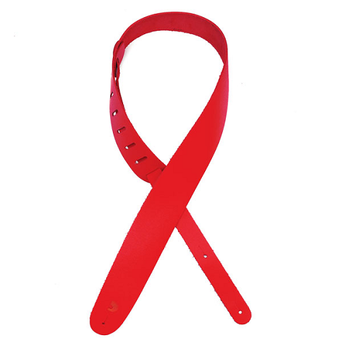 D'Addario Planet Waves Classic Leather Guitar Strap - Red or Blue