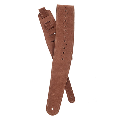 D'Addario Planet Waves Vented Leather Strap W/ Honey Suede Apache